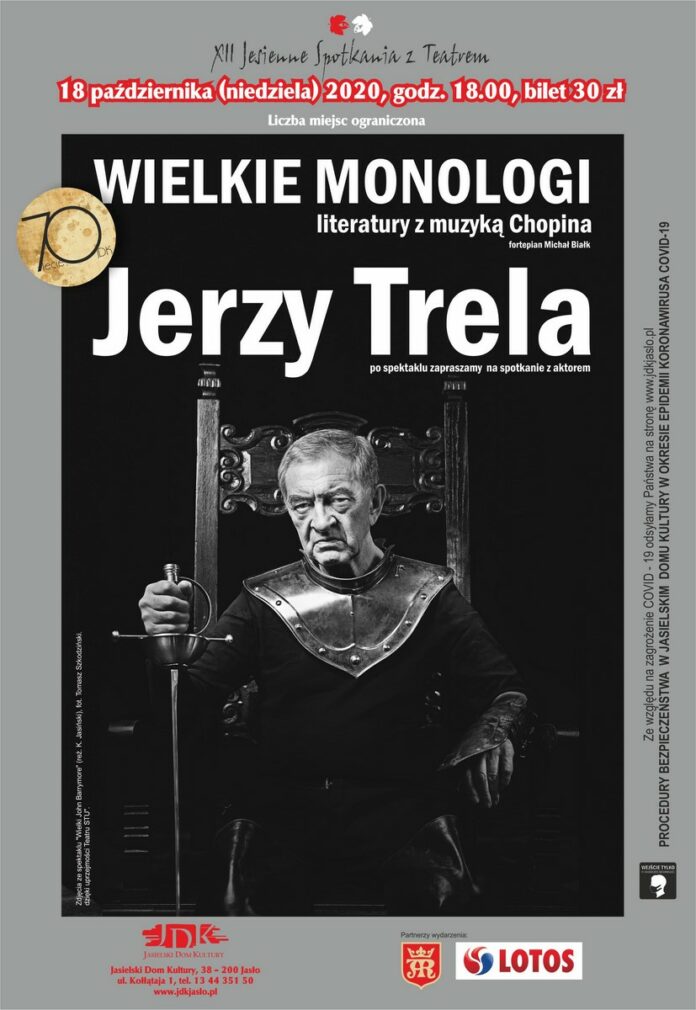 Plakat: Wielkie Monologi - Jerzy Trela