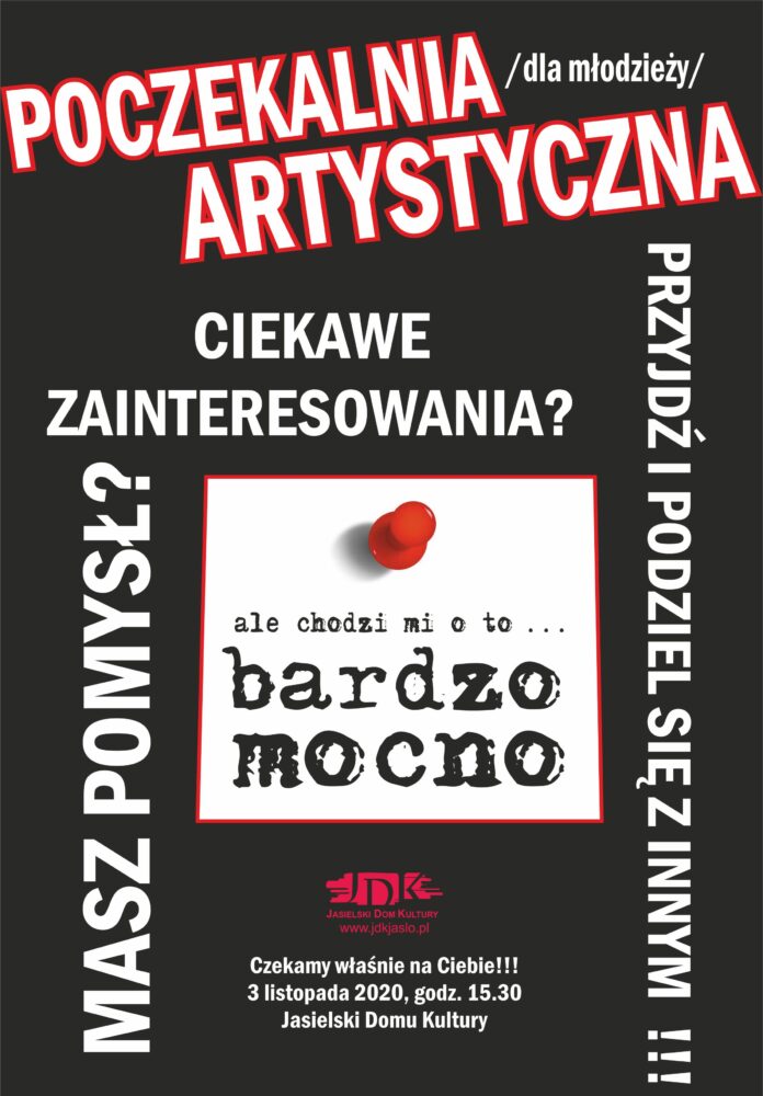 Plakat" Poczekalnia artystyczna