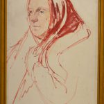 Ignacy Pinkas: „Jastarnia -Kaszubi”. Olej na dykcie, 1933 r