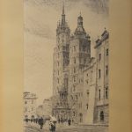 Ignacy Pinkas: „Kraków, Kościół NMP od strony ulicy Siennej”, autolitografia, 1935 r.