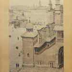 Ignacy Pinks: „Kraków, widok z góry na Sukiennice”, autolitografia,1935 r.