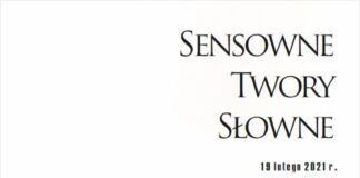 XII Konkurs Recytatorski „Sensowne twory słowne – epika, liryka i dramat: laury dla recytatorów JDK Plakat: Sensowne twory słowne