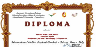International Online Festival-Contest “Future Stars”: I nagroda dla Karoliny Polak