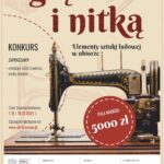 plakat KONKURS igła i nitka