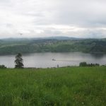 widok ze szlaku na Jezioro Czorsztyńskie