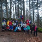 grupa na tle Rezerwatu Przyrody Herby