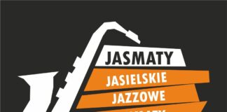 X JasMaty w JDK Obraz zawiera: Na ciemnym tle zarys białego saksofonu. Na dole na samym środku logo JDK, na dole z lewej strony logotyp Toyoty Jasło, oficjalnego partnera motoryzacyjnego, zprawej strony logotyp Patrona Medialnego Polskiego Radia Rzeszów oraz tekst: Jasmaty, Jasielskie Jazzowe Klimaty Jerzego "Dudusia" Matuszkiewicza. www.jdkjaslo.pl