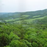 Studencki szlak Beskidu Niskiego widoki z wieży w Vysnym Komarniku Słowacja