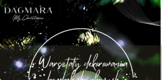 Udekoruj bombkę ze świętym Mikołajem plakat informujący o rodzinnych warsztatach dekorowania bombek choinkowych