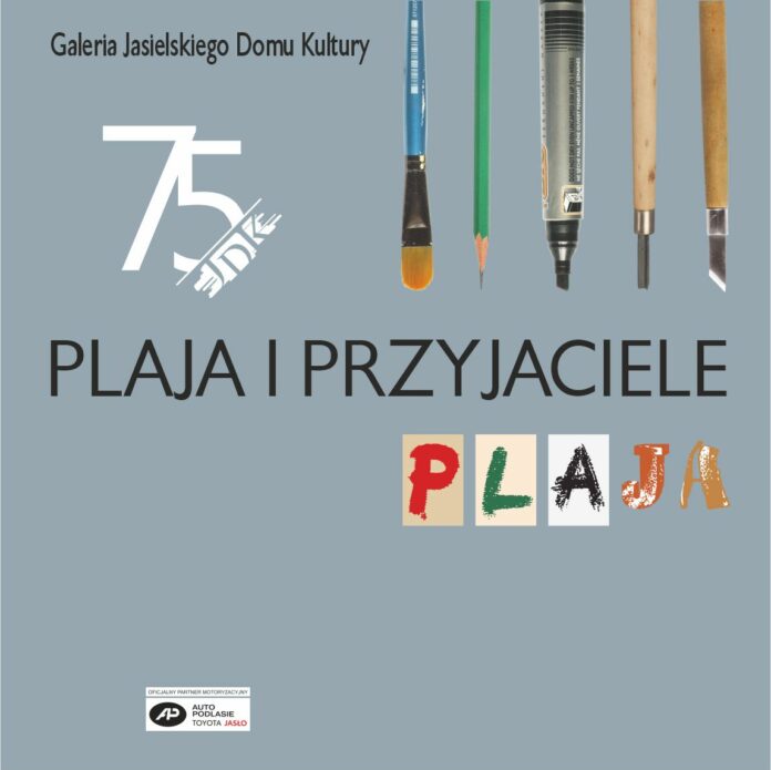 ikonka plaja Mały plakat informujący o wernisażu Plaja i przyjaciele