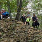 grupa na terenie Zamczyska