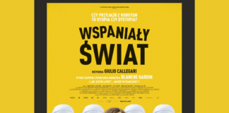 Pomiędzy kinem a psychologią: Wspaniały świat Mały plakat informujący o emisji filmu "Wspaniały świat" w Kinie Jasielskiego Domu Kultury - Syrena. Seans odbywa się w ramach cyklu "Pomiędzy kinem a psychologią"