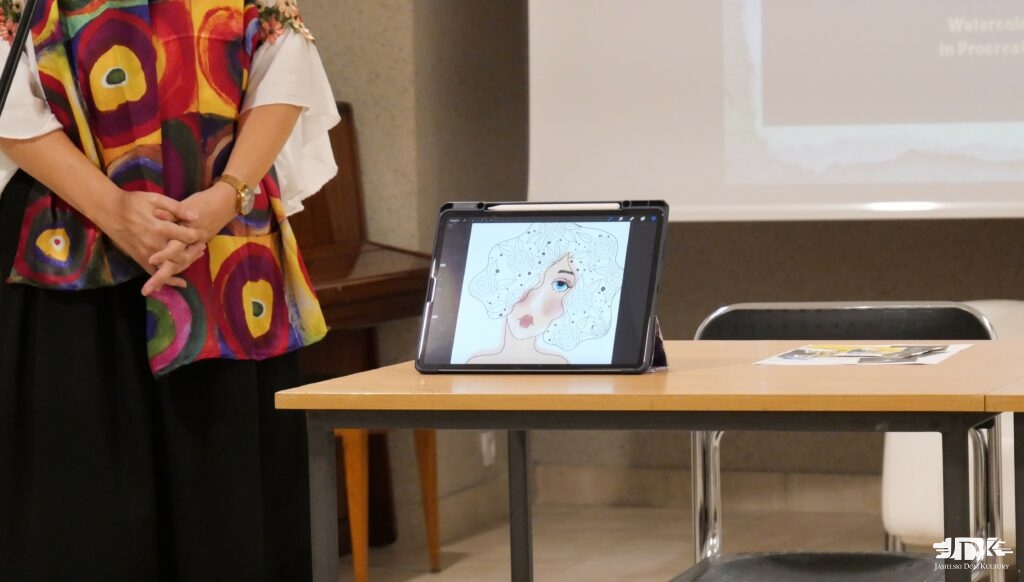 najnowszy obraz artystki w tablecie graficznym - szkic kobiety