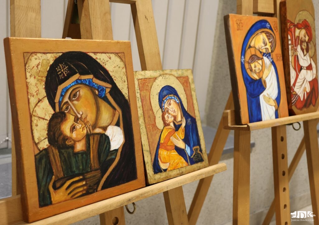 ikony matki bożej tzw. Elausy na złotym tle