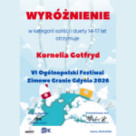 Wyróżnienie Kornelia Gotfryd